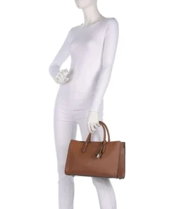 Scarlett Medium Handtasche genarbtes Rindsleder braun