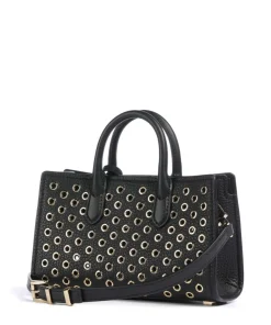 Scarlett Umhängetasche genarbtes Leder schwarz