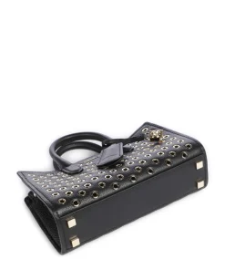 Scarlett Umhängetasche genarbtes Leder schwarz