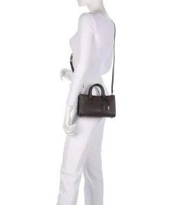 Scarlett XS Handtasche genarbtes Rindsleder dunkelbraun