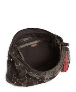 Schubertgasse 4 Umhängetasche genarbtes Rindsleder dunkelgrün