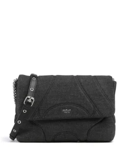 Schultertasche Baumwolle anthrazit