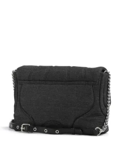 Schultertasche Baumwolle anthrazit