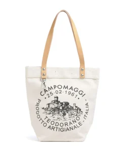 Schultertasche Canvas creme