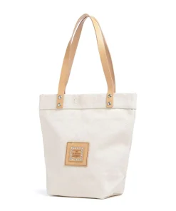 Schultertasche Canvas creme