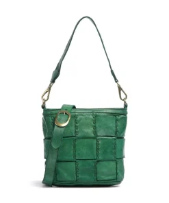 Schultertasche fein genarbtes Rindsleder grün