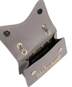 Schultertasche Lederimitat grau