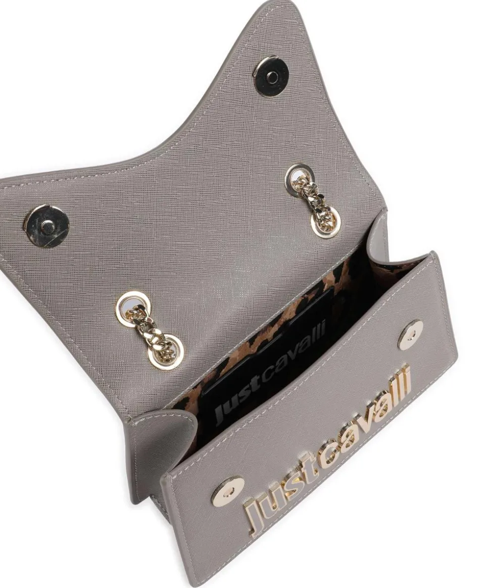 Schultertasche Lederimitat grau