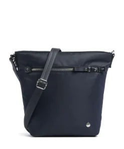 Schultertasche recyceltes Polyester navy