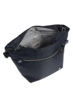 Schultertasche recyceltes Polyester navy