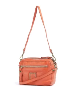 Schultertasche Rindsleder orange