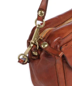 Schultertasche Rindsleder cognac