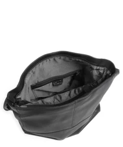 4Seasons Antje Schultertasche fein genarbtes Leder schwarz