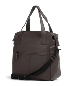 4Seasons Celia Handtasche genarbtes Leder dunkelbraun