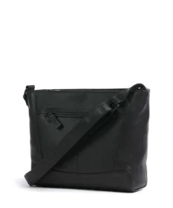 4Seasons Gabriela Schultertasche fein genarbtes Leder schwarz