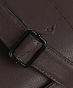 4Seasons Inger Umhängetasche fein genarbtes Leder dunkelbraun