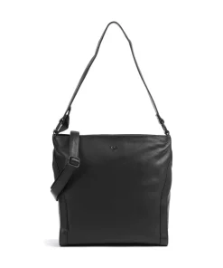 4Seasons Monika Beuteltasche fein genarbtes Leder schwarz