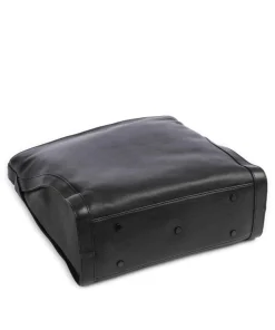 4Seasons Monika Beuteltasche fein genarbtes Leder schwarz