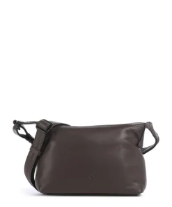 4Seasons Vanani Umhängetasche genarbtes Leder dunkelbraun