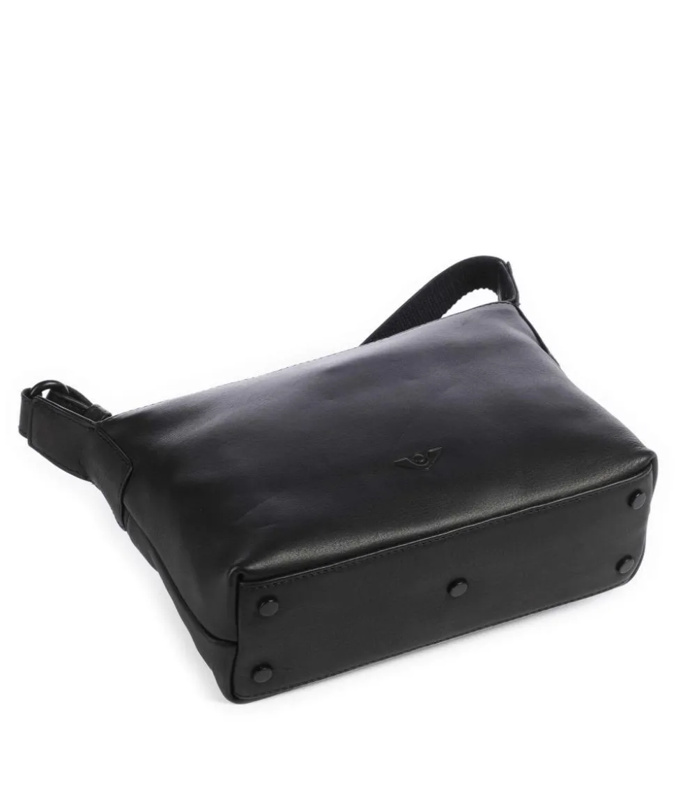 4Seasons Vanani Umhängetasche fein genarbtes Leder schwarz