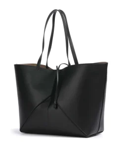 Seija L Shopper Lederimitat schwarz