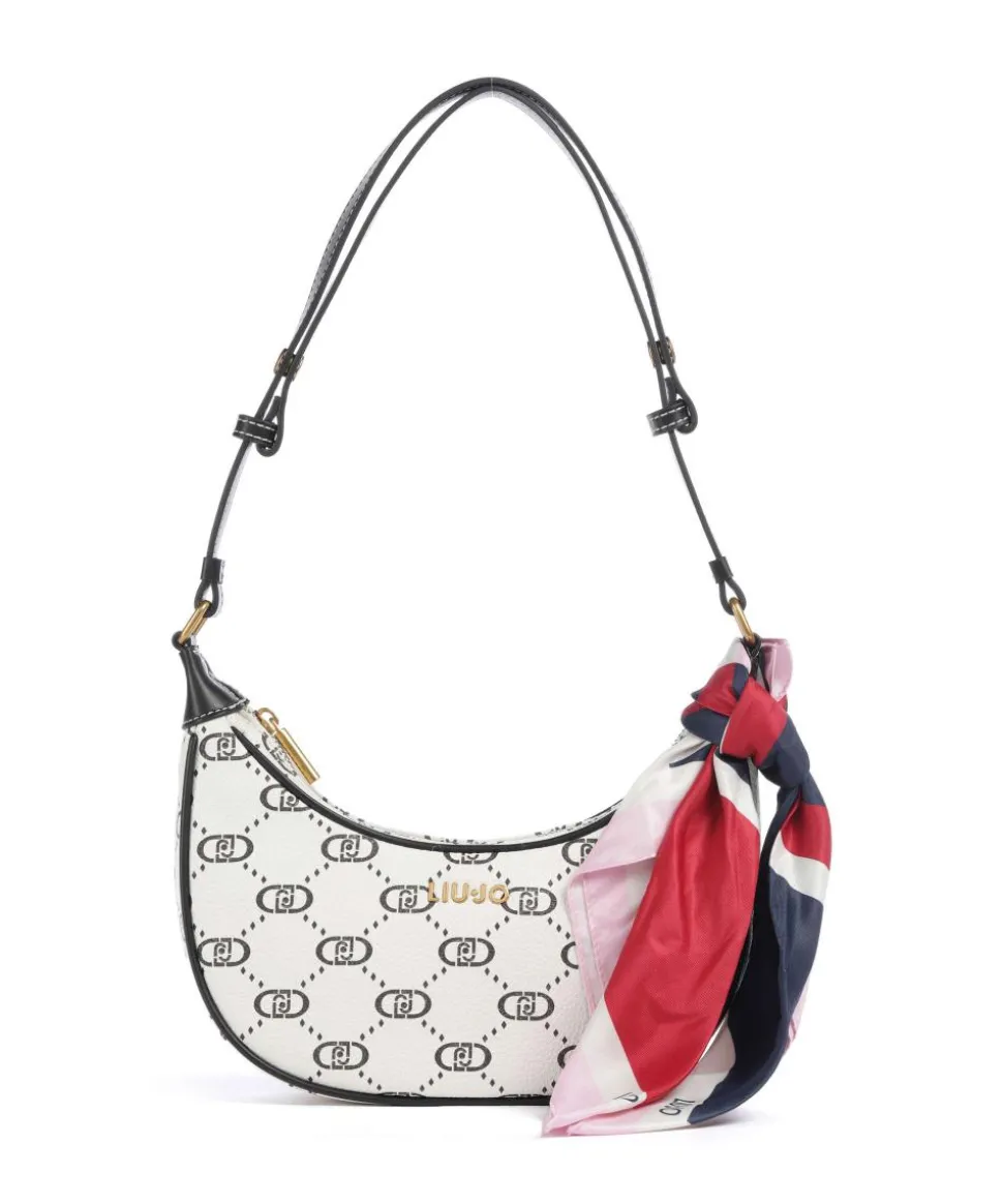 Selda Schultertasche Lederimitat creme