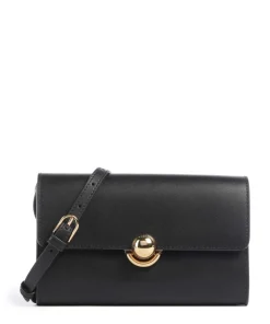 Sfera Crossbody Geldbörse fein genarbtes Leder schwarz