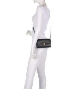 Sfera Crossbody Geldbörse fein genarbtes Leder schwarz