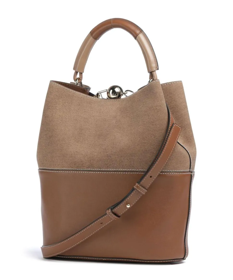 Sfera S Bucket bag Leder cognac
