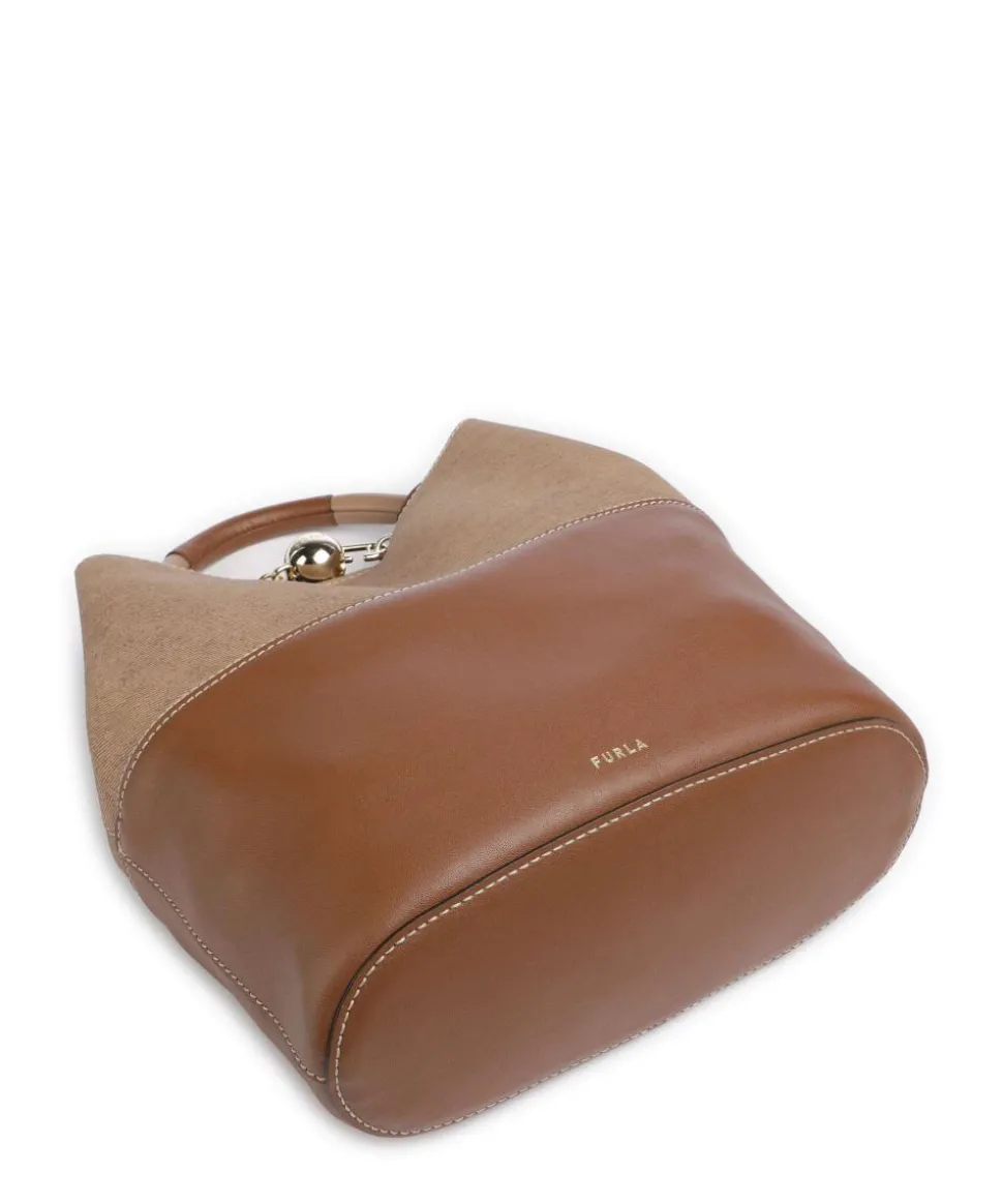 Sfera S Bucket bag Leder cognac