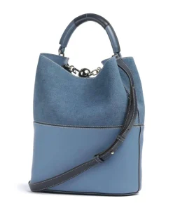 Sfera S Bucket bag Leder blaugrau