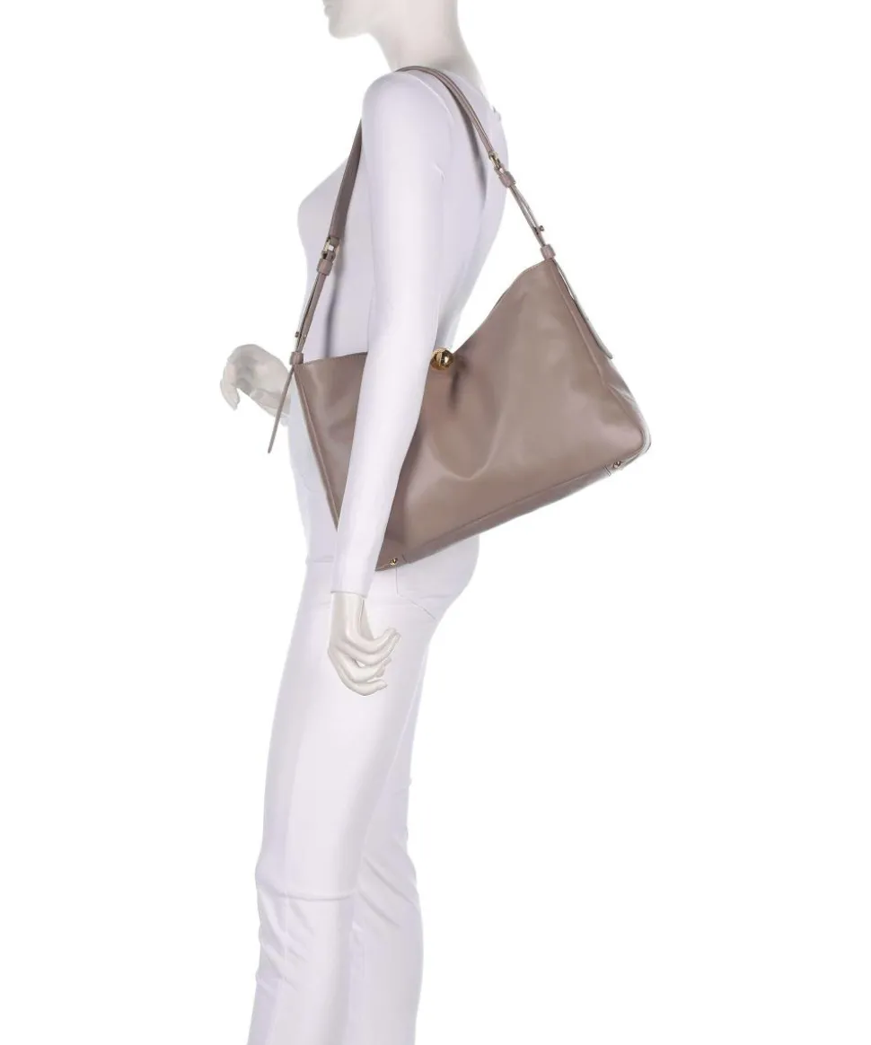 Sfera Soft L Beuteltasche Nappa Kalbsleder taupe