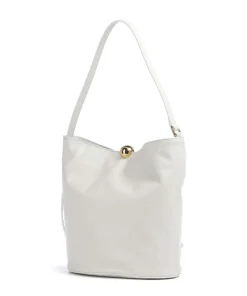 Sfera Soft M Beuteltasche fein genarbtes Kalbsleder weiß