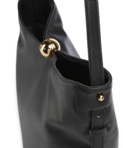 Sfera Soft M Beuteltasche fein genarbtes Kalbsleder schwarz