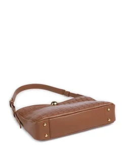 Sfera Soft M Beuteltasche fein genarbtes Rindsleder braun