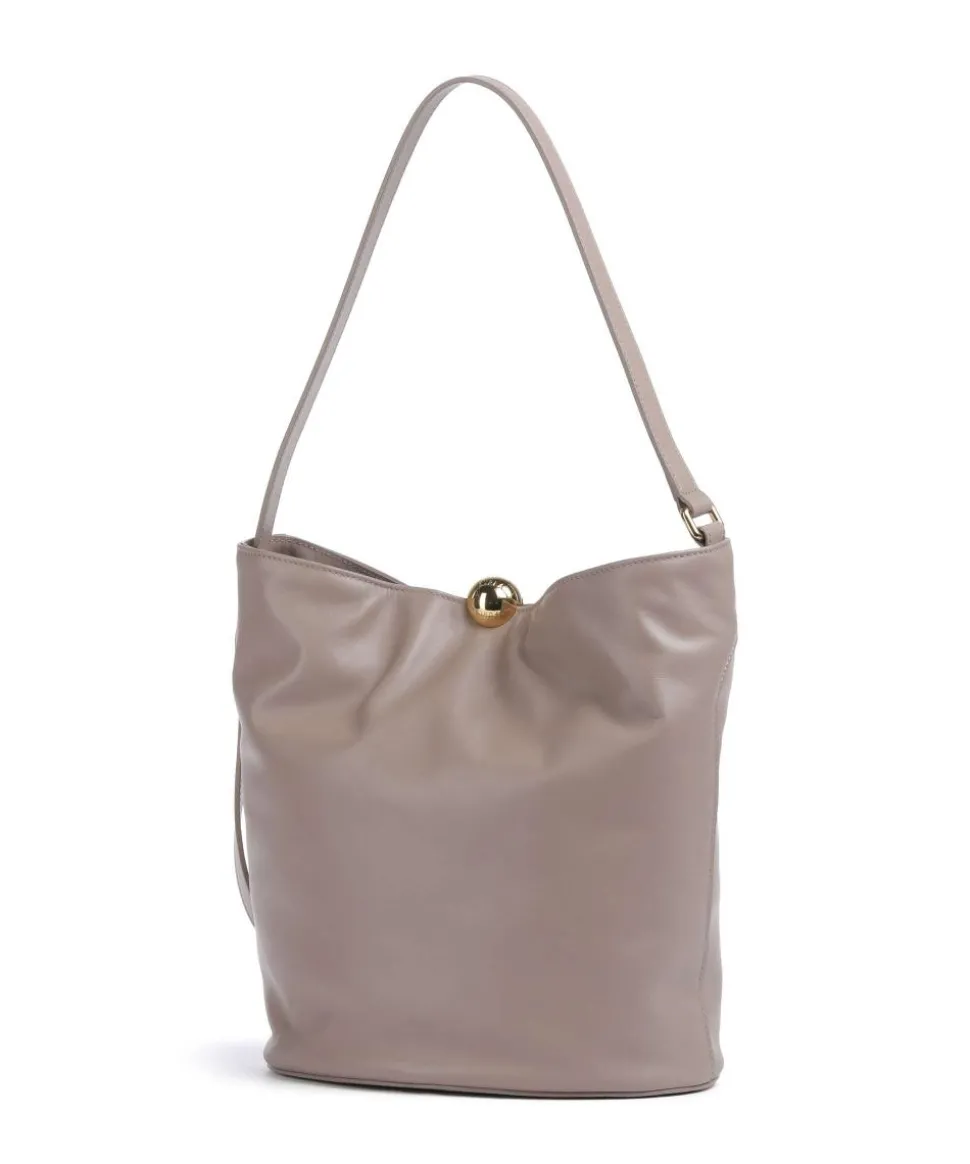 Sfera Soft M Beuteltasche fein genarbtes Kalbsleder taupe