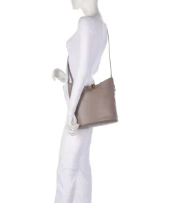Sfera Soft M Beuteltasche fein genarbtes Kalbsleder taupe