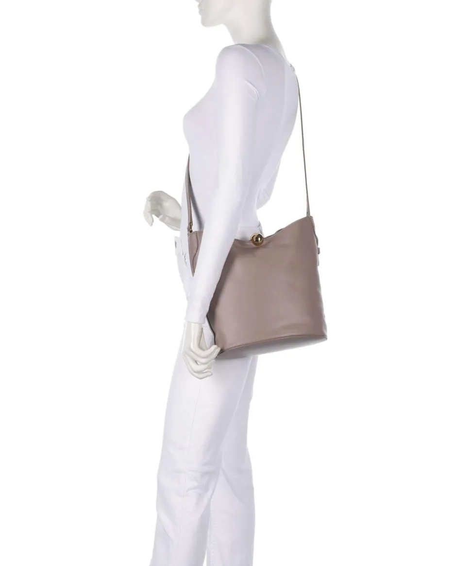 Sfera Soft M Beuteltasche fein genarbtes Kalbsleder taupe