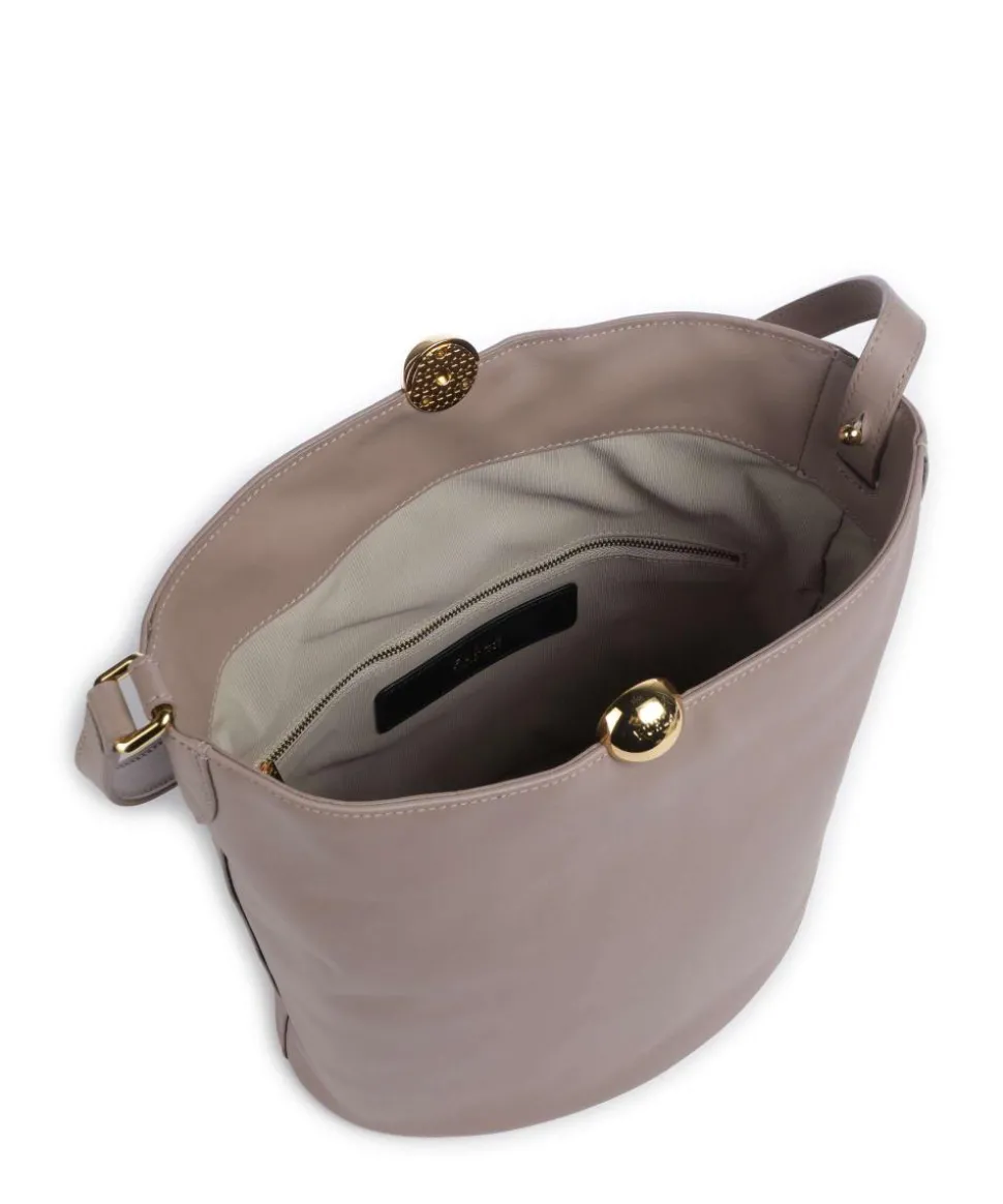 Sfera Soft M Beuteltasche fein genarbtes Kalbsleder taupe
