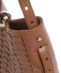 Sfera Soft Mini Bucket bag fein genarbtes Rindsleder braun