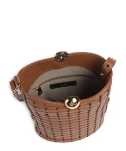 Sfera Soft Mini Bucket bag fein genarbtes Rindsleder braun