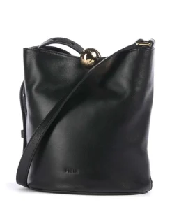 Sfera Soft Mini Bucket bag fein genarbtes Rindsleder schwarz