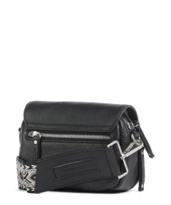 Sha Na Na Umhängetasche genarbtes Rindsleder schwarz