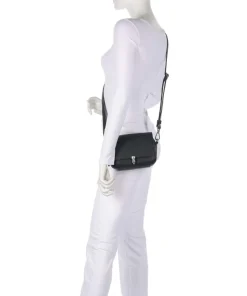 Sha Na Na Umhängetasche genarbtes Rindsleder schwarz