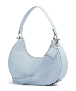Shelby Schultertasche Lederimitat hellblau