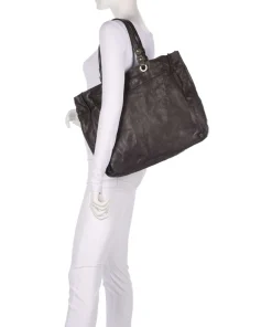 Shopper fein genarbtes Rindsleder dunkelbraun