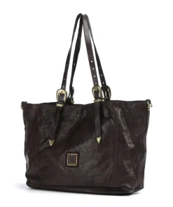 Shopper fein genarbtes Rindsleder dunkelbraun