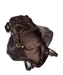 Shopper fein genarbtes Rindsleder dunkelbraun