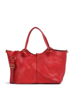 Shopper fein genarbtes Rindsleder rot