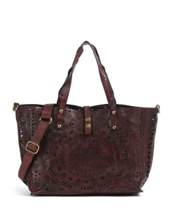 Shopper fein genarbtes Rindsleder dunkelrot